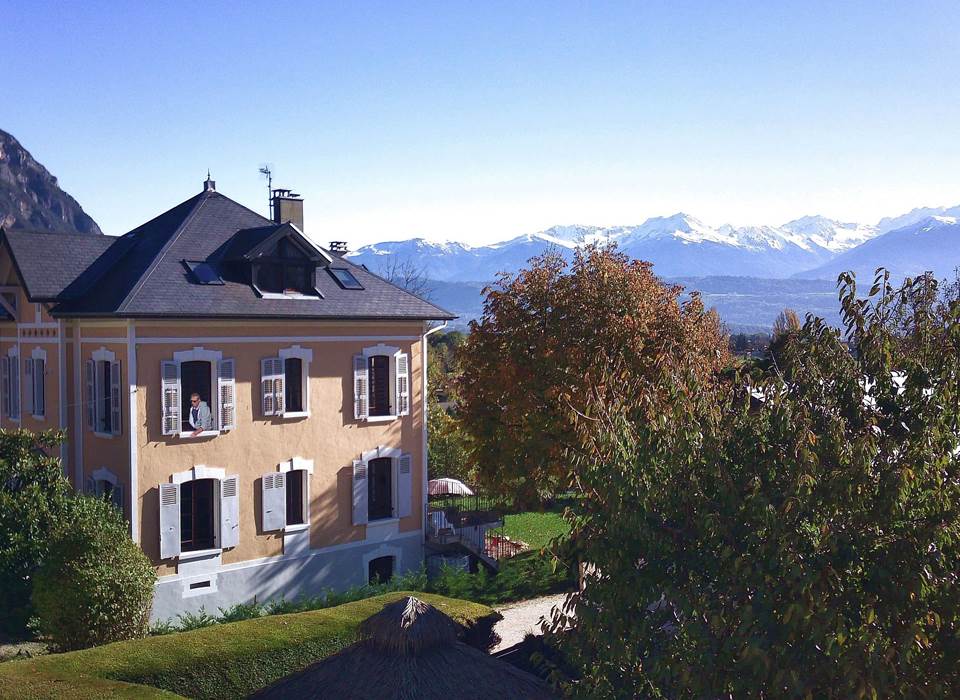 Vue aérienne du gite et des belledonnes