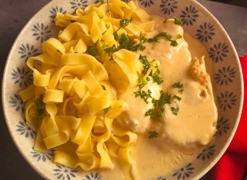 Escalope Flambée à la crème