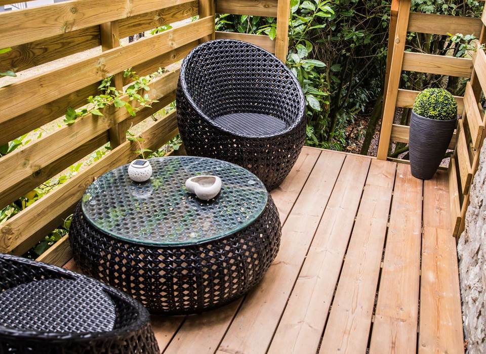 terrasse du gîte " un amour d'ange"