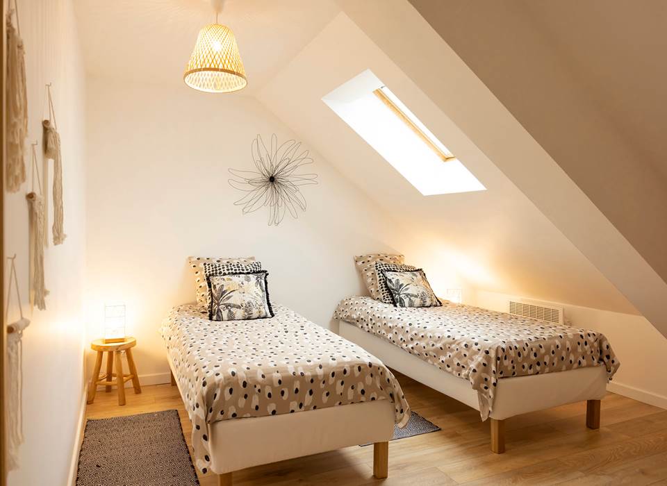 Appart 3 - chambre avec 2 lits simples