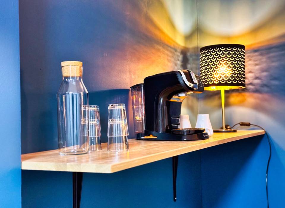 Espace café et boissons dans spa privatif – Spa Le Magnolia