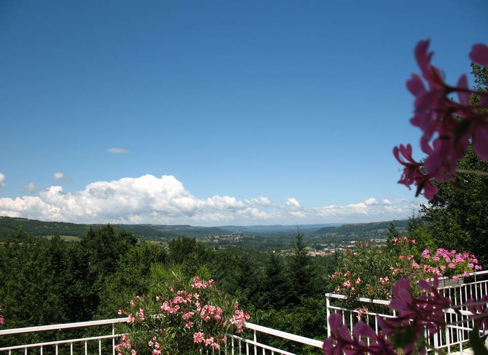 Villa Ric - vue Vallée de la Dordogne - terrasse