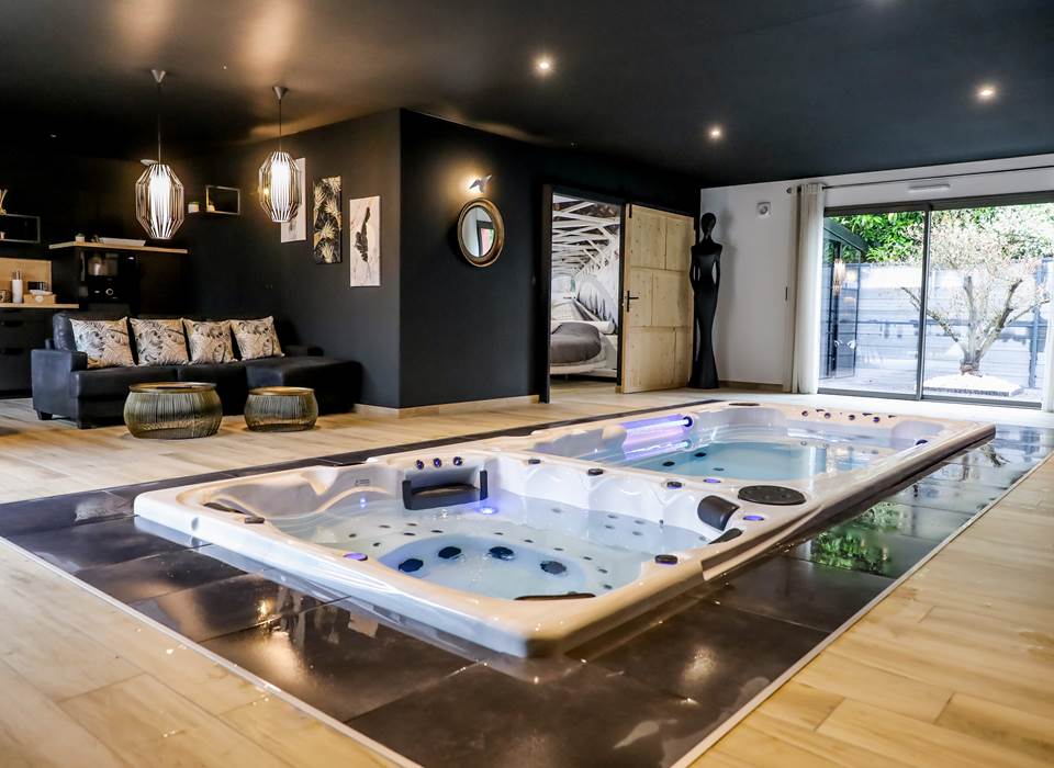 spa mini piscine gîte " au bonheur des anges"