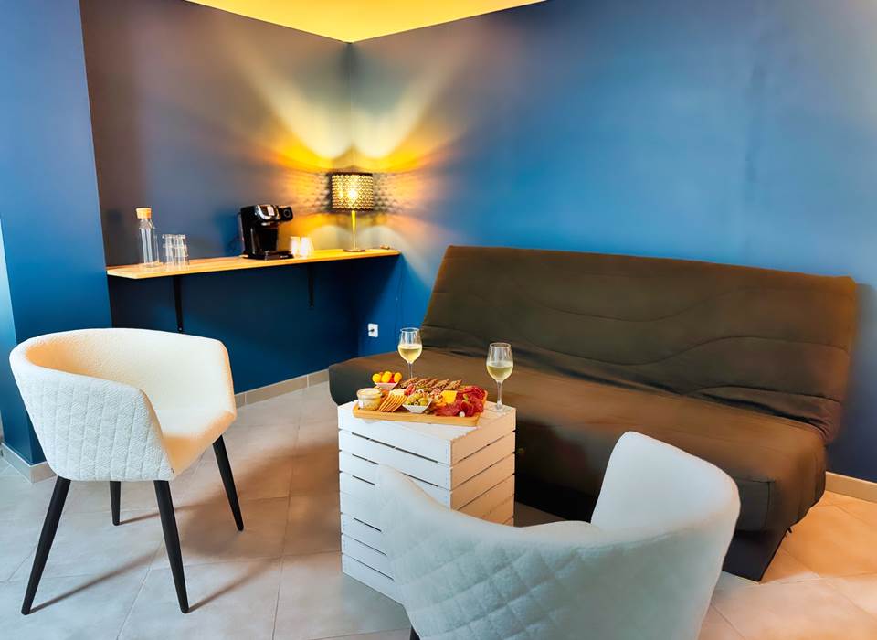 Coin détente cosy dans spa privatif – Spa Le Magnolia