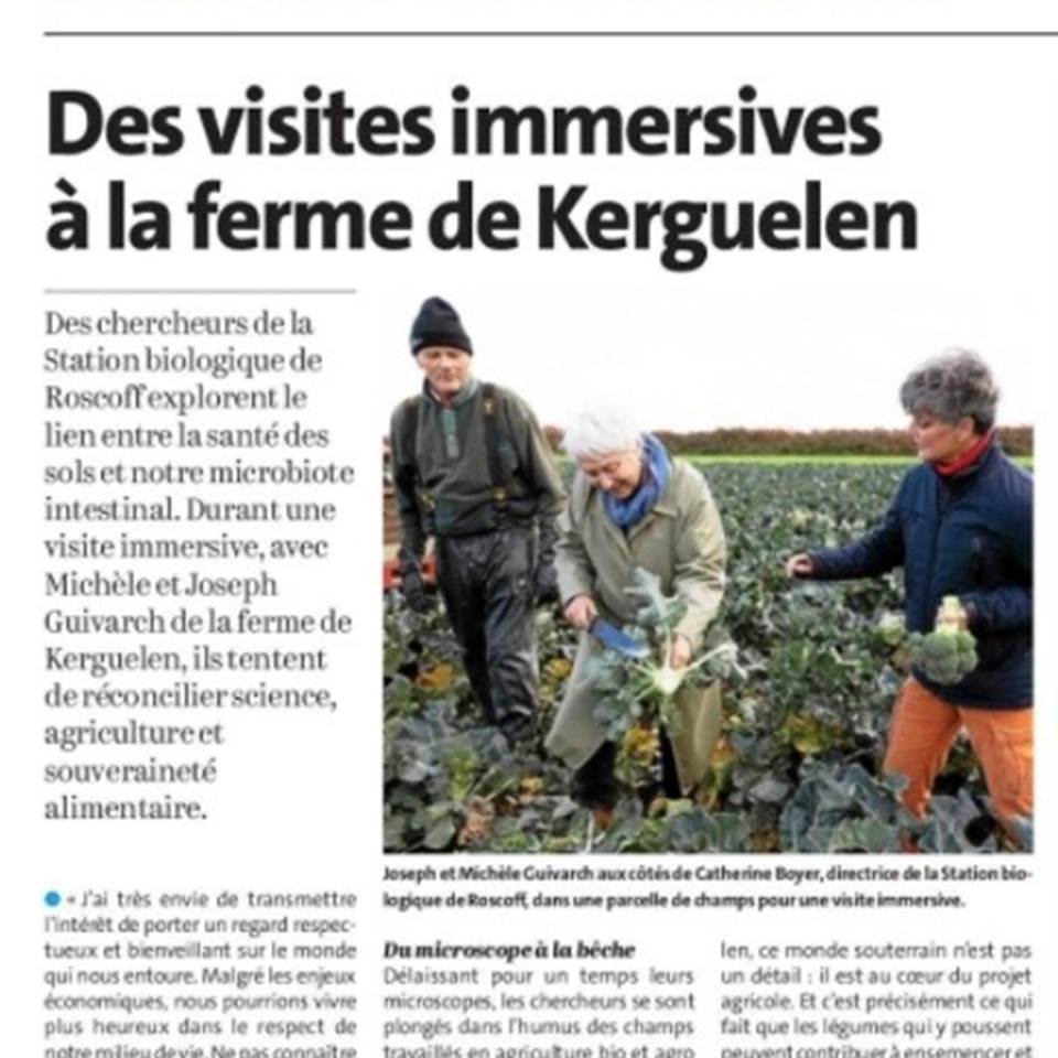 Immersion à la ferme biologique de Kerguelen
