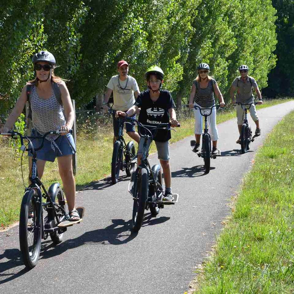 Sortie en vélo Stepper sur piste cyclable à Pau