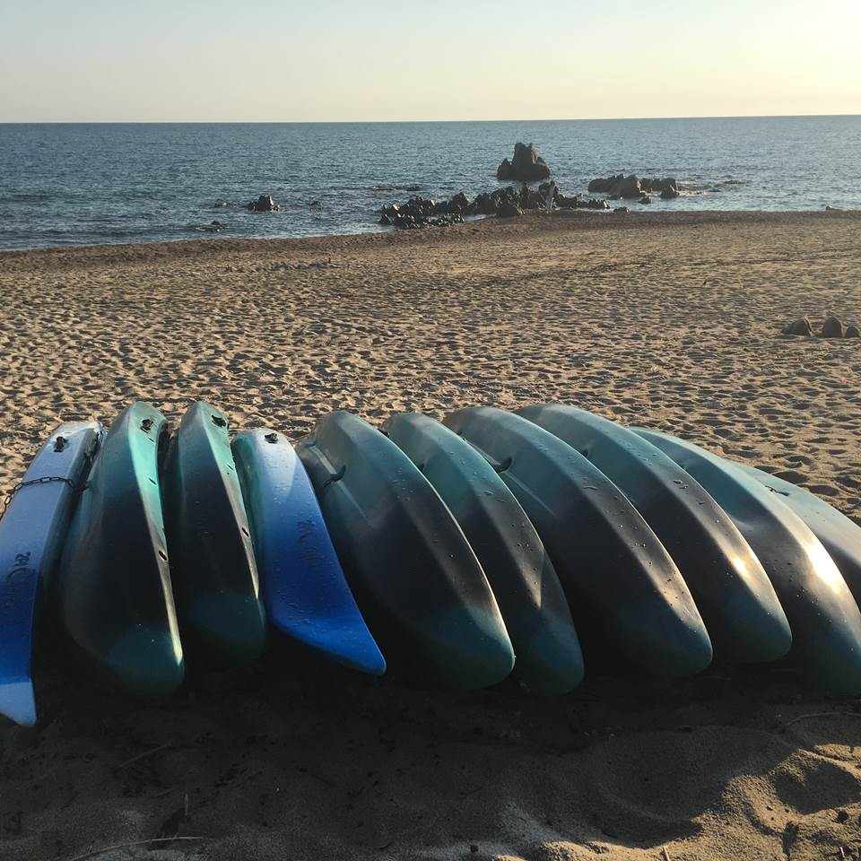 Abbartello kayak Corse plage de sable texturé