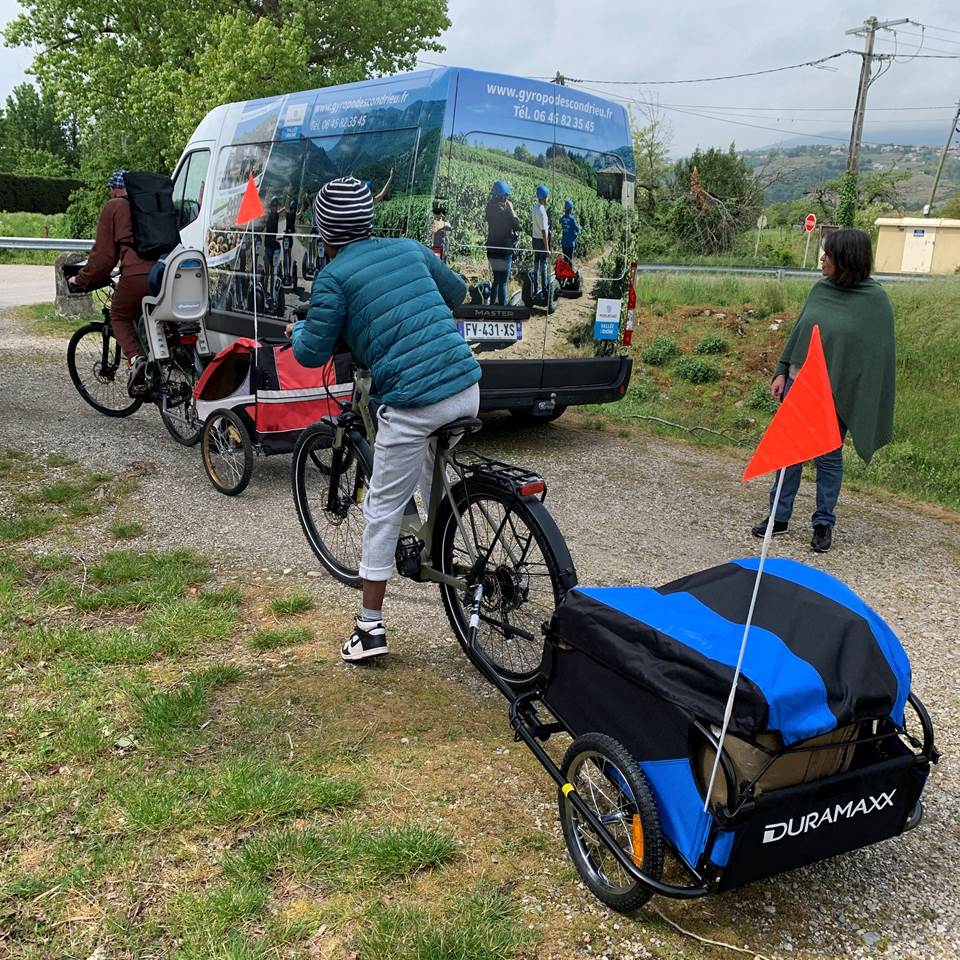 E-BIKE / VAE avec remorques enfants/bagages