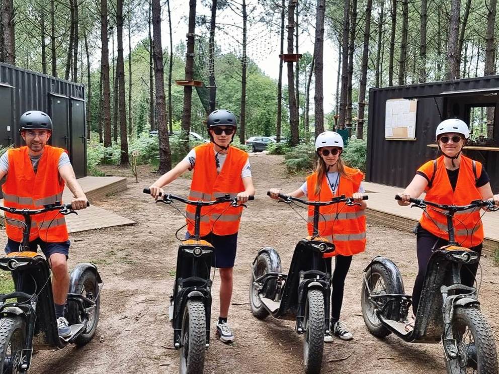 Un moment de liberté en trottinette tout terrain