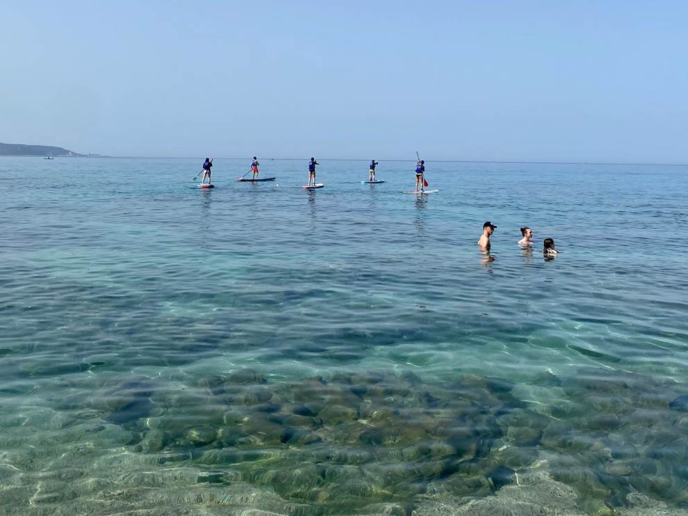 Abbartello initiation stand up paddle Corse