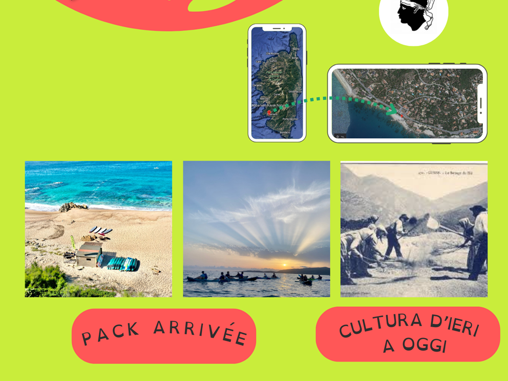 Abbartello kayak paddle Corse pack arrivée