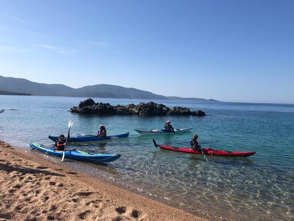 Tour de la Calanca Abbartello kayak Corse