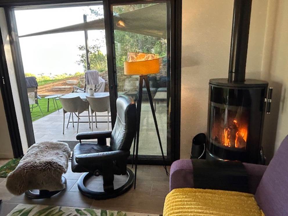 Poele à bois terrasse