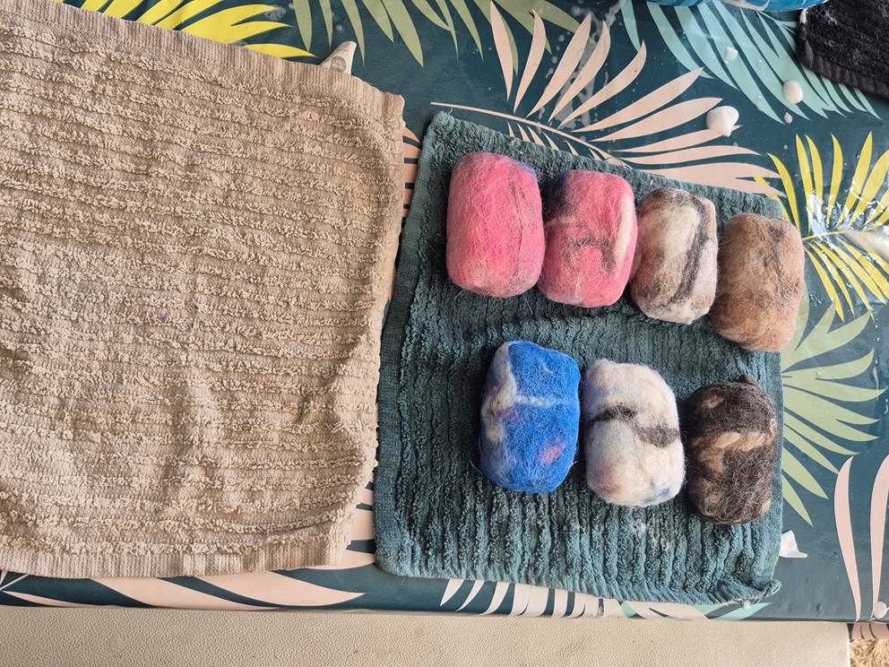 savon feutré à la laine